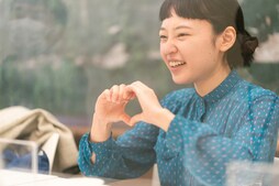 ▲取材陣にハートを見せてくれた