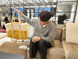 ▲コカド トートバッグBIG〔Yellow〕を紹介してくれた