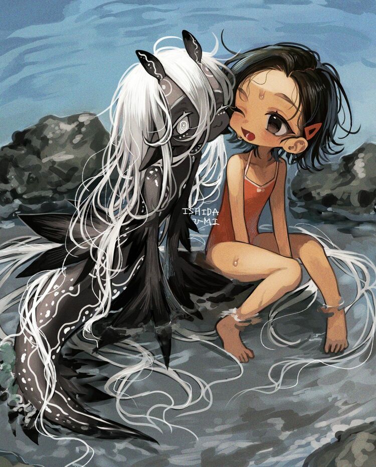 イラストレーターISHIDA UMIが描く「カワイイ不気味な“人外”がいる世界