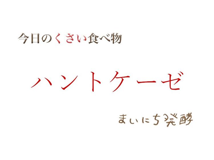 ５月24日の発酵：ハントケーゼ