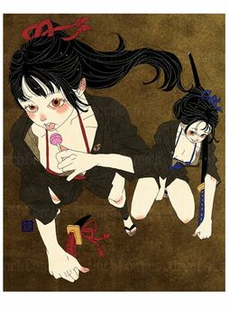 ▲画集『うっつく ‐ 日ノ本美人寄 -』より