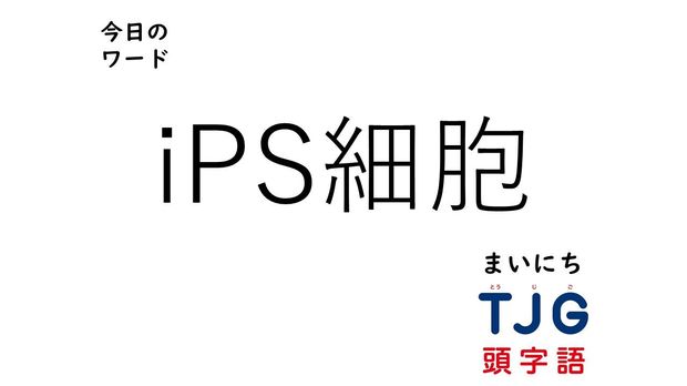 4月15日のワード:iPS細胞(アイピーエスさいぼう)