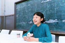 ▲天才と言われて笑みがこぼれる