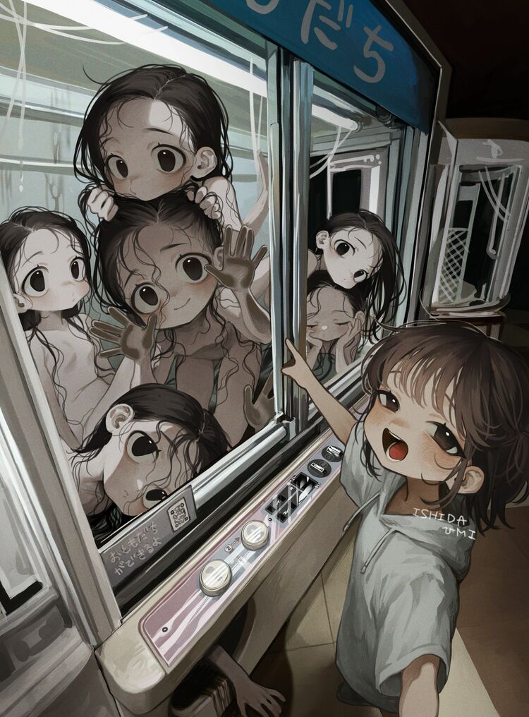 イラストレーターISHIDA UMIが描く「カワイイ不気味な“人外”がいる世界